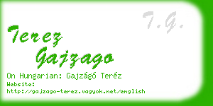 terez gajzago business card
