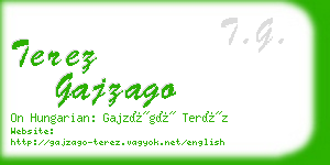 terez gajzago business card